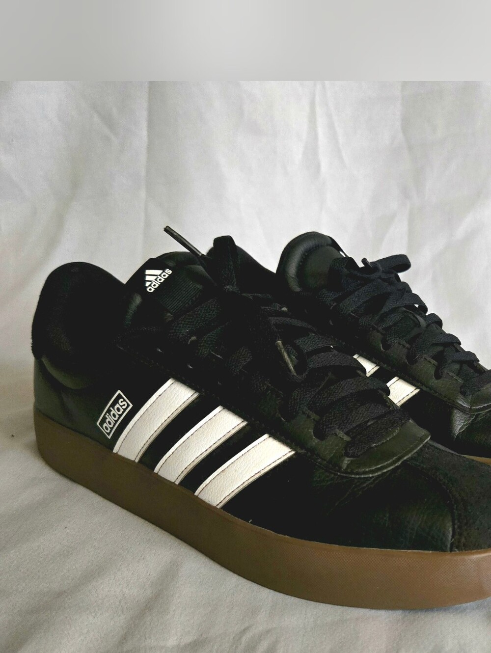 Adidas VL Court 3.0 Skate Soccer Shoes Black & White Similar Sambas New W/O Tags
